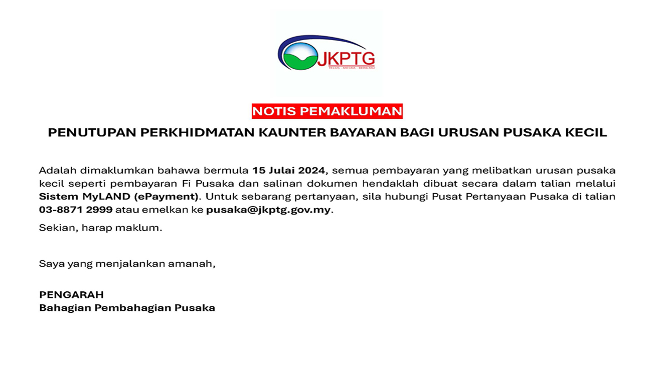 NOTIS PEMAKLUMAN UPDATED