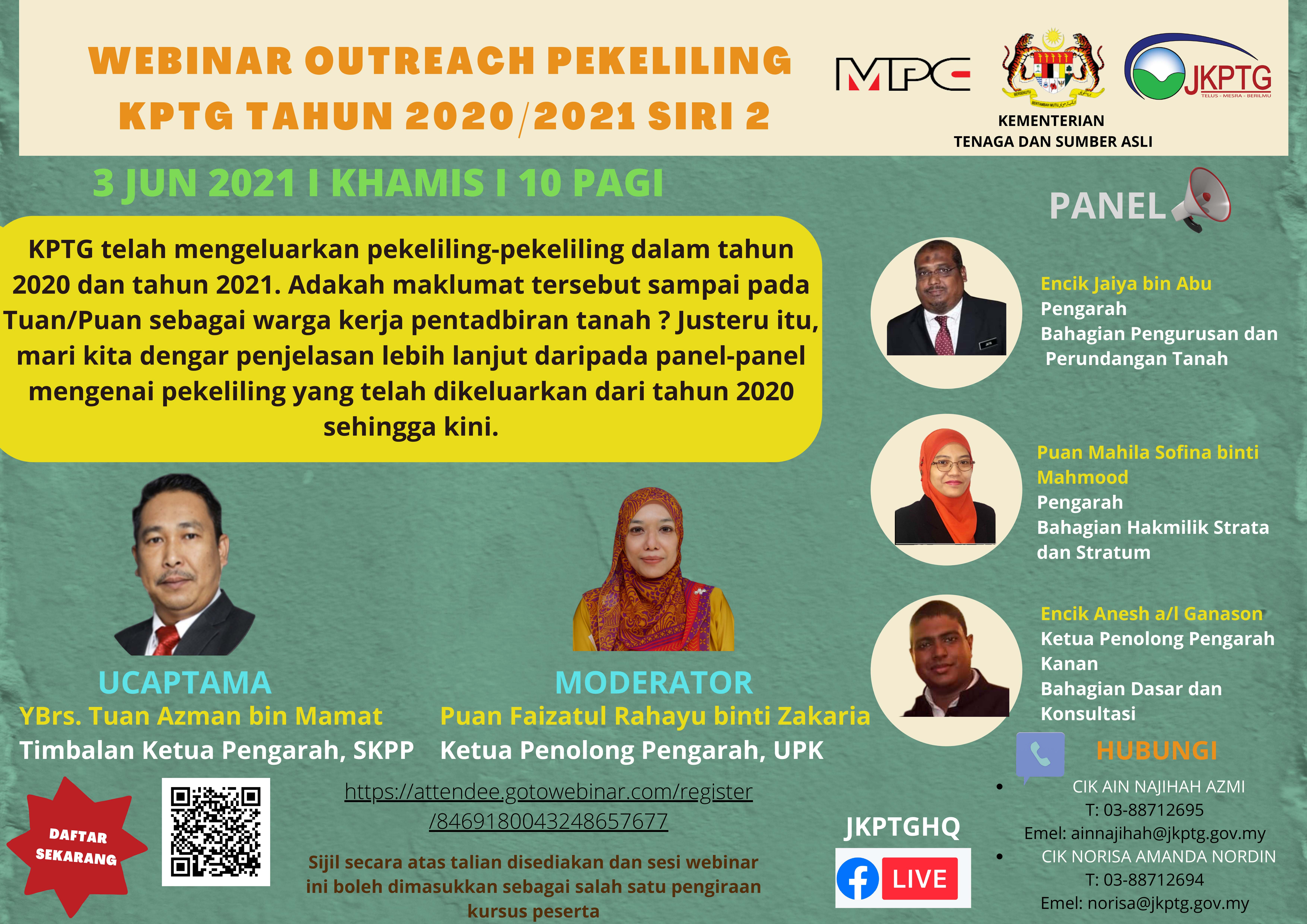 POSTER WEBINAR OUTREACH PEKELILING SIRI 2